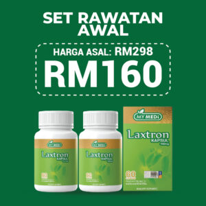 PAKEJ AWAL - 2 LAXTRON KAPSUL